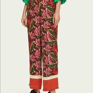 Scotch and Soda wide-leg tiger print pants - NWOT